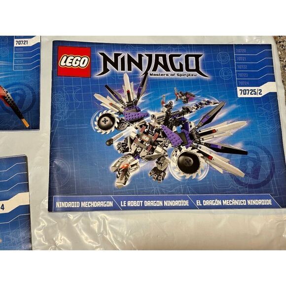 Lego Ninjago Manuals only 70721 & 70724 & 70725/1 & 70725/2 Very Good - Picture 4 of 5